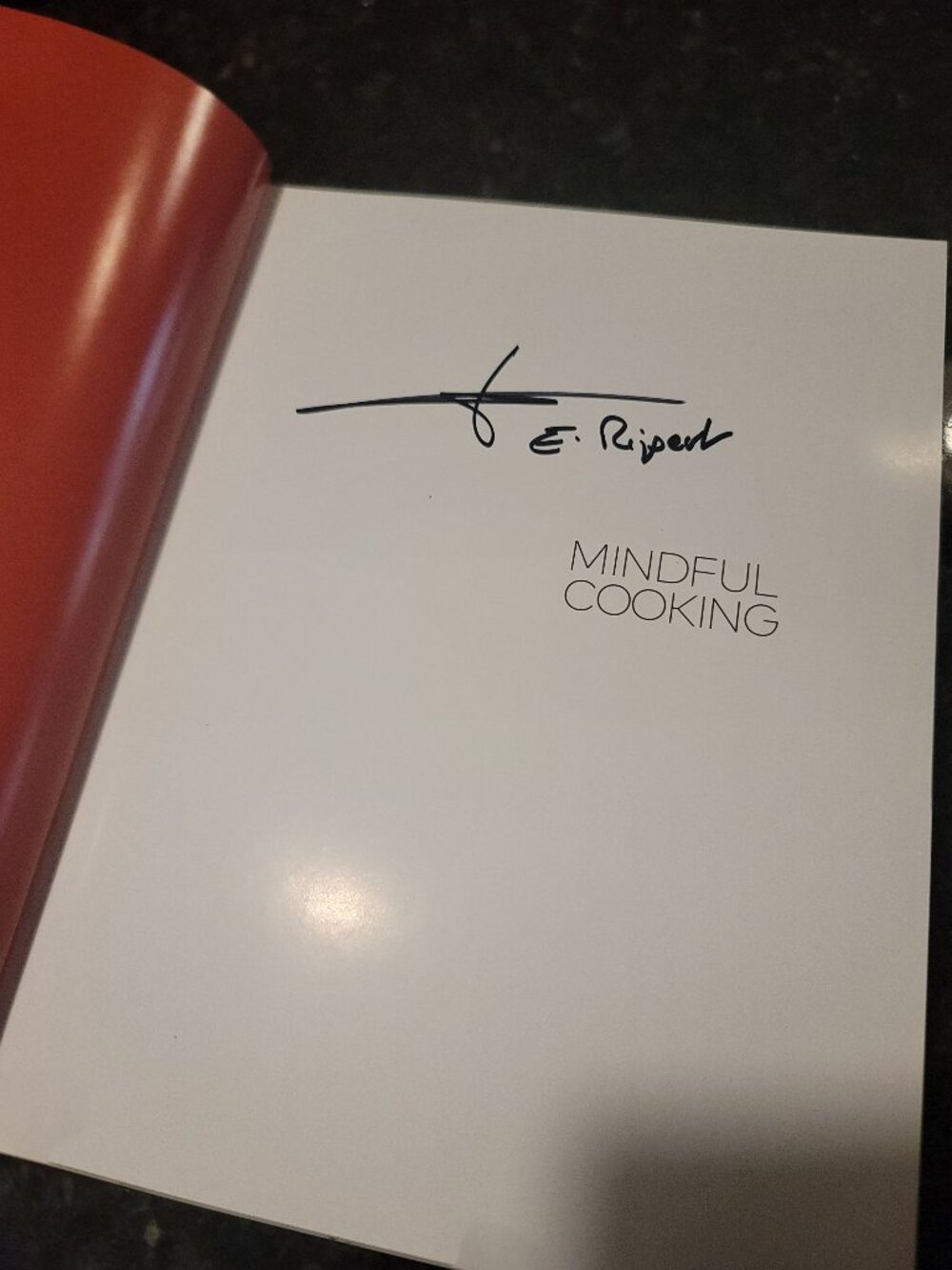 Eric Ripert Mindful Cooking — Brand New Signed Cookbook (Hardcover) - Picture 2 of 6